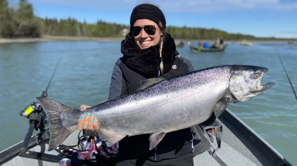 Alaska king salmon fishing